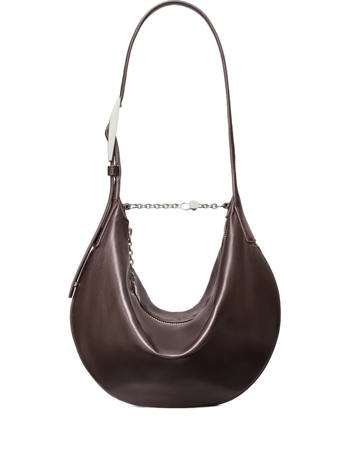 Tory Burch Small Balloon Zip Leather Shoulder Bag — Same as shown — Size One Size — Front View