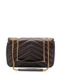 Saint Laurent Chevron Chain Shoulder Bag — Same as shown — Size One Size — Side View