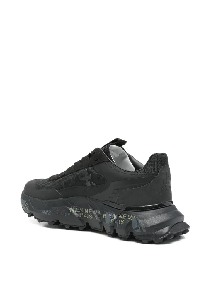 Premiata Devind — Black — Size US M 3.5 - US W 5 — Back View