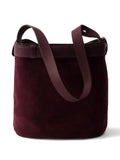 Prada Small Buckle Belted Suede Bag — Same as shown — Size One Size — Back View