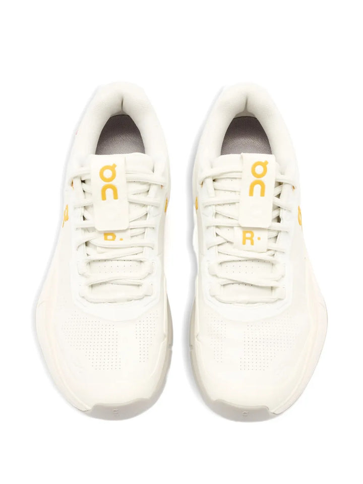 On Running Perforated-Detail — Ivory — Size US M 3.5 - US W 5 — Back View