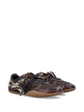 Miu Miu Snakeskin-Effect Leather — Brown — Size US M 3.5 - US W 5 — Side View