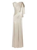 Maison Margiela Bow Detail Gown — Beige — Size XS — Front View