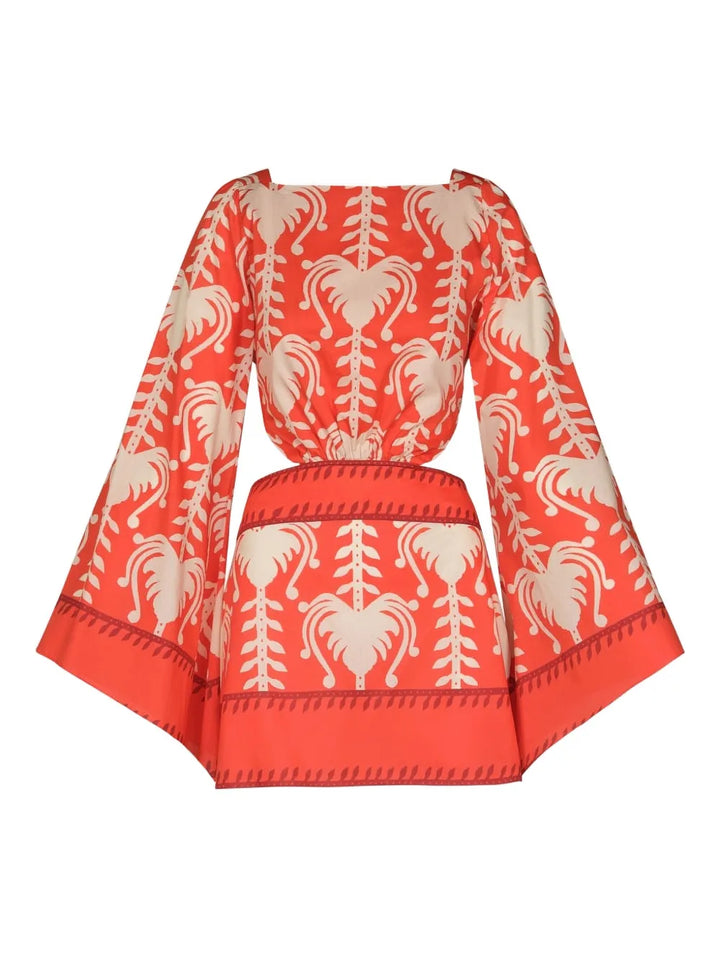 Johanna Ortiz Words Of Wisdom Dress — Red — Size XS — Front View