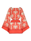 Johanna Ortiz Words Of Wisdom Dress — Red — Size XS — Front View