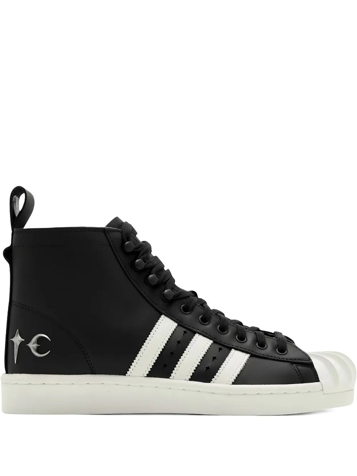 adidas X Thug Club Superstar Sneakers — Black — Size US M 9 - US W 10.5 — Front View
