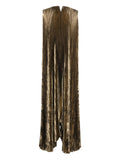 Lidee Pleated Gown — Gold — Size XS — Front View