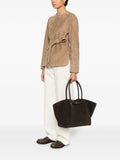 Demellier New York Suede Shoulder Bag — Same as shown — Size One Size — Side View