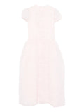 Cecilie Bahnsen Cleopatra Midi Dress — Pink — Size M — Front View