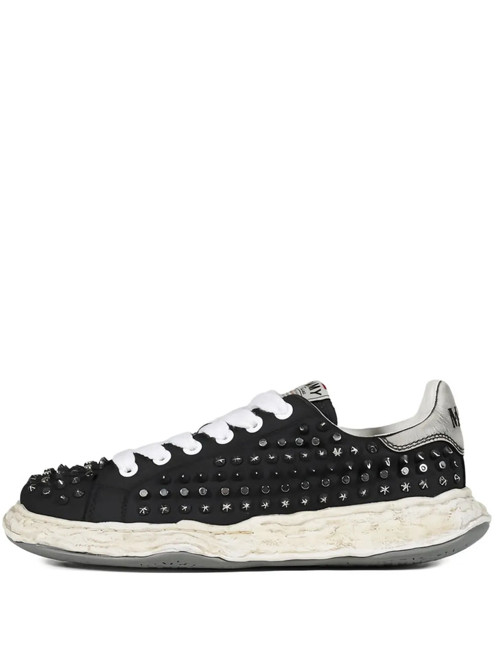 Maison MIHARA YASUHIRO Charles Studded — Black — Size US M 3.5 - US W 5 — Front View