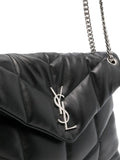 Saint Laurent Medium Loulou Puffer Chevron Logo Shoulder Bag — Same as shown — Size One Size — Side View