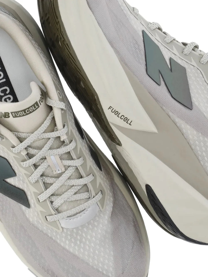 New Balance Fuelcell Rebel V5 — Beige — Size US M 3.5 - US W 5 — Back View