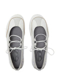 Diesel D-Mile Leather Flats — White — Size US M 3.5 - US W 5 — Top View