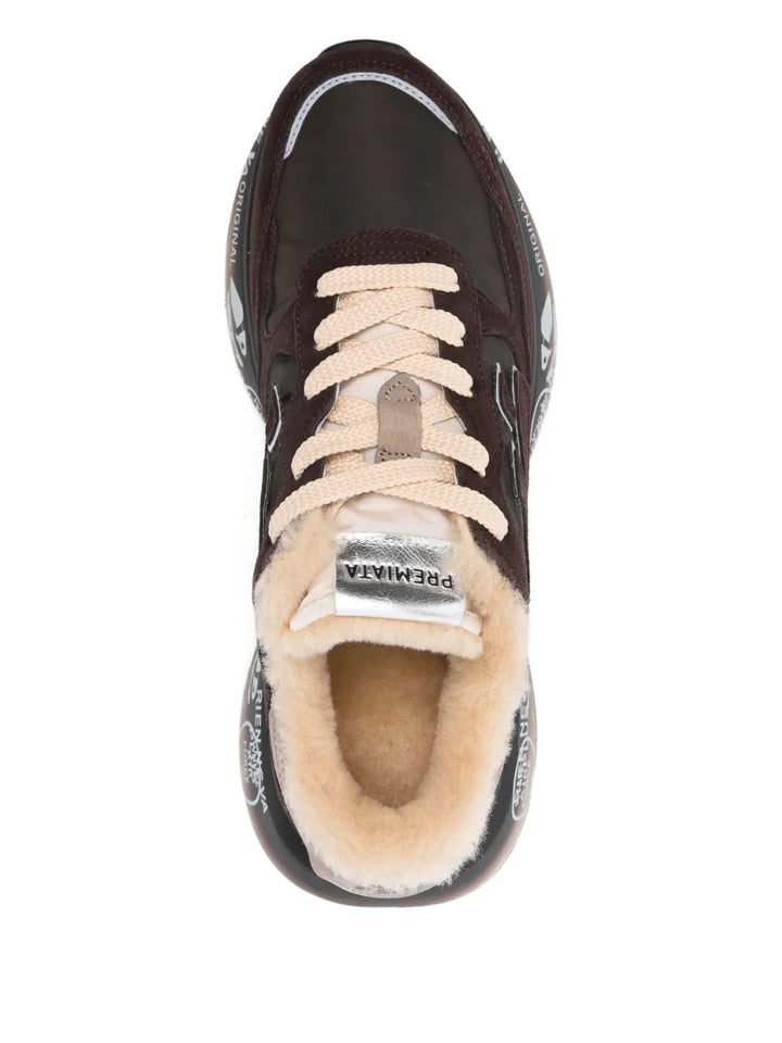 Premiata Lauryn — Dark Brown — Size US M 3.5 - US W 5 — Top View