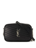 Saint Laurent Mini Lou Chevron Logo Shoulder Bag — Same as shown — Size One Size — Front View