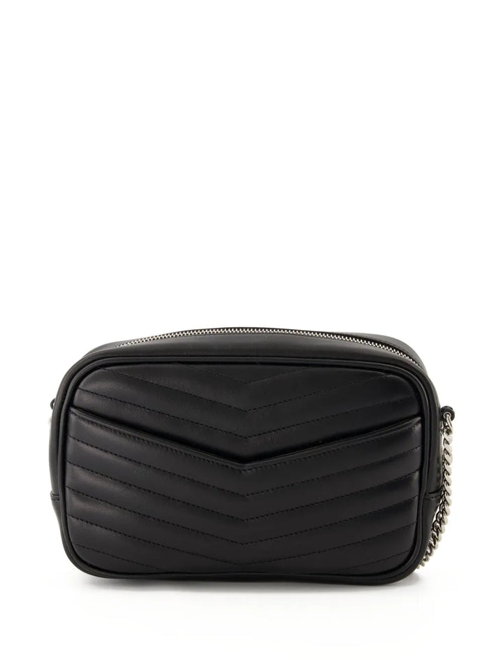 Saint Laurent Mini Lou Chevron Logo Shoulder Bag — Same as shown — Size One Size — Side View