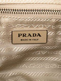 Prada Pre Owned 2000 2025 Cinghiale Trimmed Canvas Canapa Moon Shoulder Bag — Same as shown — Size One Size — Lifestyle View
