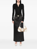 Prada Pre Owned 2000 2025 Cinghiale Trimmed Canvas Canapa Moon Shoulder Bag — Same as shown — Size One Size — Side View