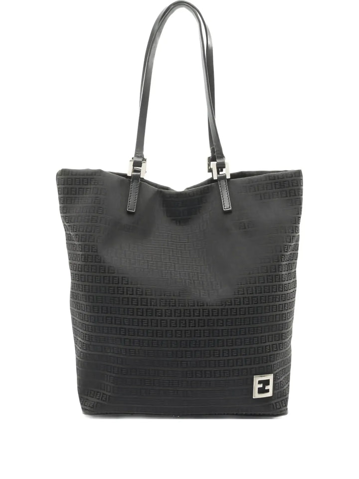 Fendi Pre Owned 2000S Zucchino Patterned Leather Shoulder Bag — Same as shown — Size One Size — Front View
