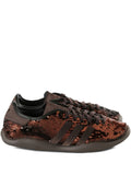 adidas Sequin-Embellished Sneakers — Brown — Size US M 9 - US W 10.5 — Front View