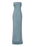 The New Arrivals Ilkyaz Ozel Rhea Maxi Dress — Blue — Size S — Front View