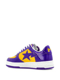 A Bathing Ape?Bape Sta Panelled Sneakers — Purple / Yellow — Size US M 3.5 - US W 5 — Top View