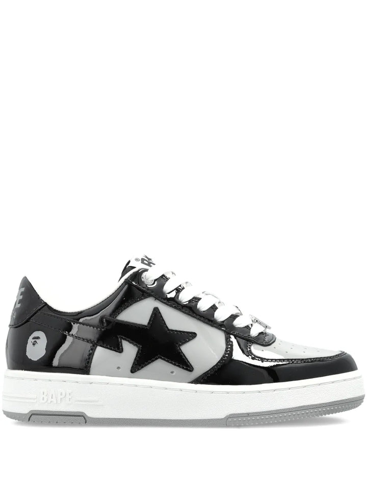 A BATHING APE  Bape Sta Panelled — Black — Size US M 3.5 - US W 5 — Front View