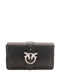 Pinko Studded Bird Detail Leather Shoulder Bag — Same as shown — Size One Size — Front View