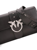 Pinko Studded Bird Detail Leather Shoulder Bag — Same as shown — Size One Size — Top View