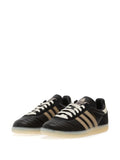 adidas Samba Lace-Up Sneakers — Black — Size US M 10.5 - US W 12 — Side View