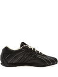 adidas Adiracer Lo Stitched Sneakers — Black — Size US M 4.5 - US W 6 — Front View