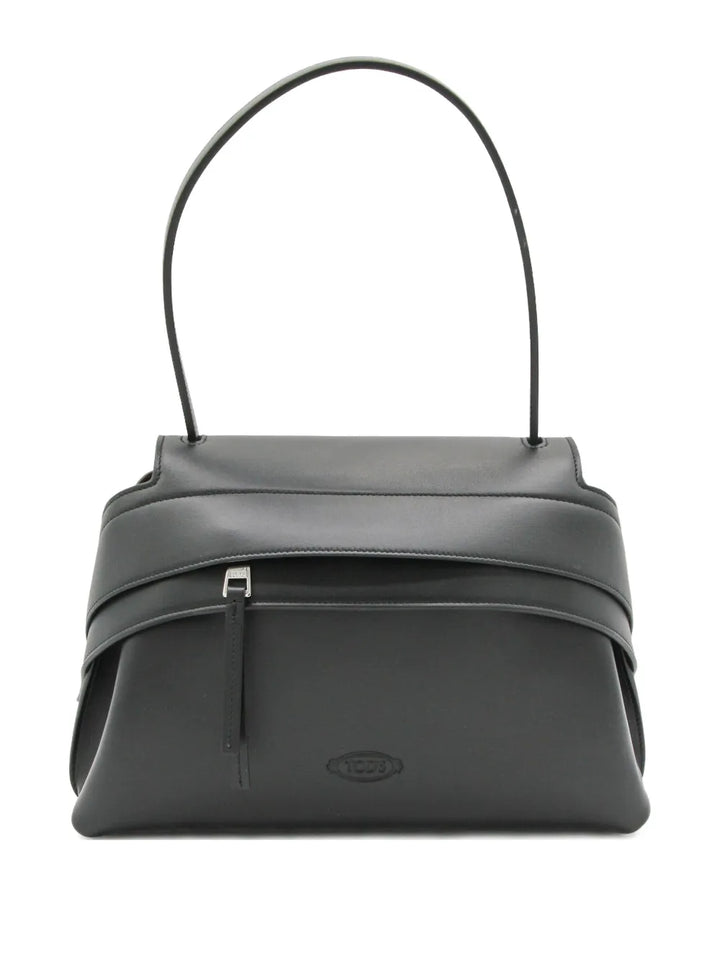 Tods Small Wave Leather Shoulder Bag — Same as shown — Size One Size — Front View