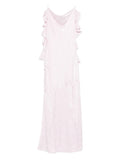 Rotate Birger Christensen Ruffled Floral Maxi Dress — Same as shown — Size XS — Front View