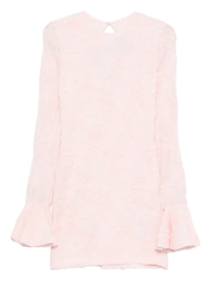 Rotate Birger Christensen Bell Cuff Open Back Mini Dress — Same as shown — Size XS — Front View