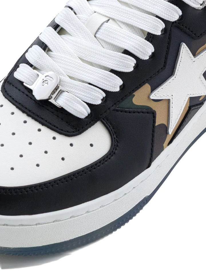 A Bathing Ape?Bape Sta Star Camouflage Sneakers — Black — Size US M 11 - US W 12.5 — Detail View