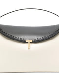 Toteme T Lock Embroidered Leather Shoulder Bag — Same as shown — Size One Size — Top View