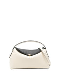 Toteme T Lock Embroidered Leather Shoulder Bag — Same as shown — Size One Size — Front View