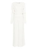 Toteme Long Sleeve Maxi Dress — White — Size XS — Front View