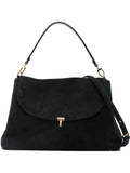 Toteme T Lock Suede Sholder Bag — Same as shown — Size One Size — Front View