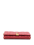 Saint Laurent Pre Owned 2019 Quilted Lambskin Becky Wallet On Chain Shoulder Bag — Same as shown — Size One Size — Top View