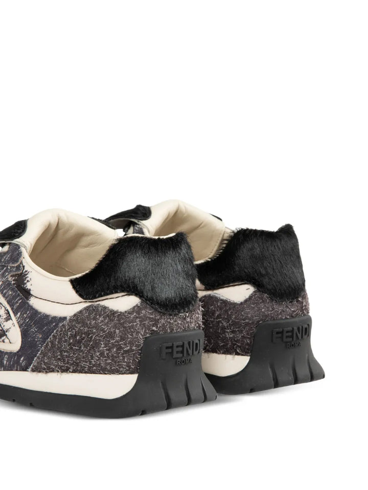 FENDI Ave-Pulse Logo — Grey — Size US M 3.5 - US W 5 — Top View