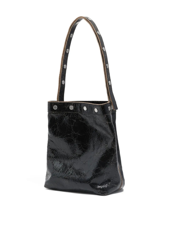 Bimba Y Lola Carlino Studded Leather Shoulder Bag — Same as shown — Size One Size — Detail View