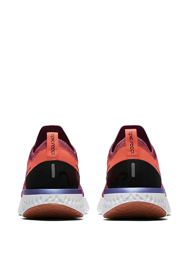 Nike Epic React Flyknit — Red — Size US M 3.5 - US W 5 — Side View