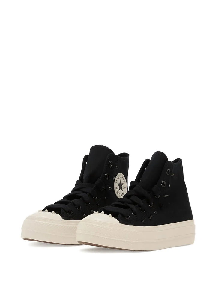 Converse Chuck Taylor All Star Lift Hi Lace-Up — Black — Size US M 3.5 - US W 5 — Side View