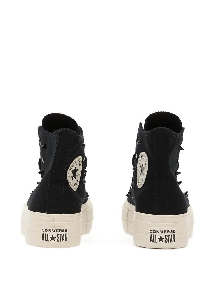 Converse Chuck Taylor All Star Lift Hi Lace-Up — Black — Size US M 3.5 - US W 5 — Back View