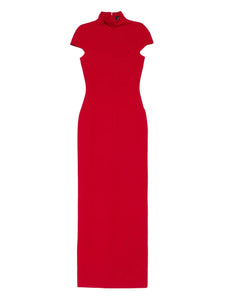 Solace London Lang Maxi Dress — Red — Size XS — Front View