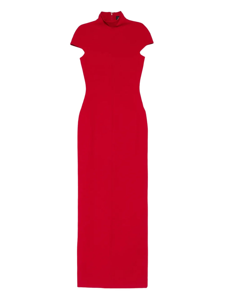 Solace London Lang Maxi Dress — Red — Size XS — Front View