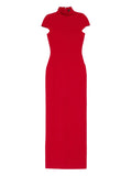 Solace London Lang Maxi Dress — Red — Size XS — Front View