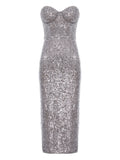 Cuanna Karlie Dress — Silver — Size XS — Front View