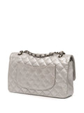 Chanel Pre Owned 2017 2018 Medium Classic Iridescent Caviar Double Flap Shoulder Bag — Same as shown — Size One Size — Back View